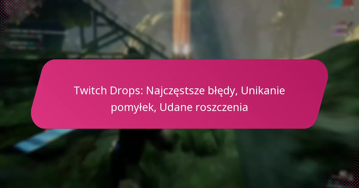 Twitch Drops: Najczęstsze błędy, Unikanie pomyłek, Udane roszczenia